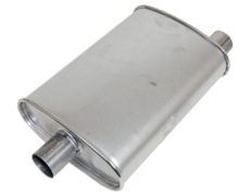 Thrush Turbo uitlaatdemper  2-1/2 Inch Offset Inlet; 2-1/2 Inch Center Outlet