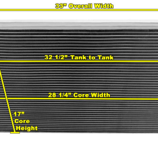 Champion aluminium radiateur 2row core