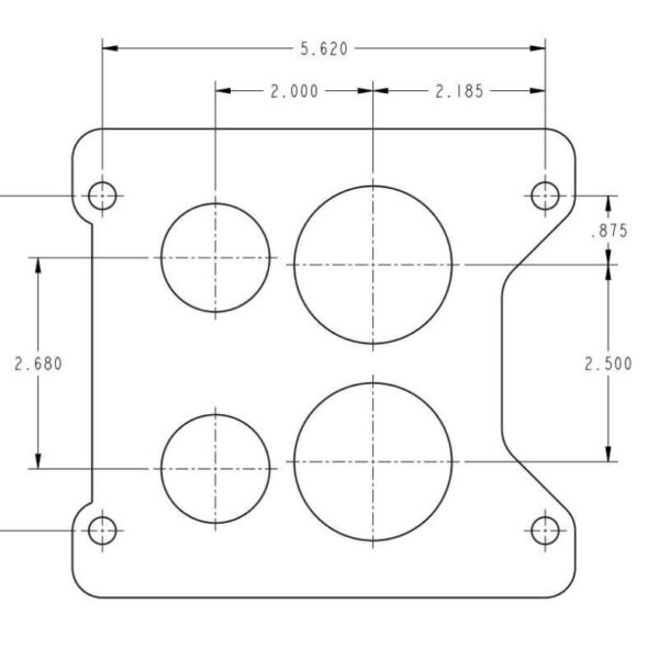 650 CFM CLASSIC HOLLEY CARBURETOR - SPREADBORE QUADRAJET™ STYLE