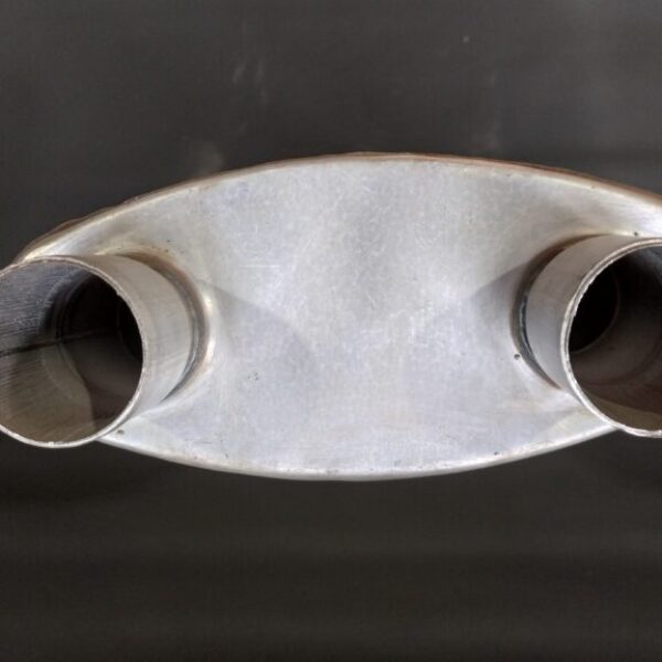 F5362c-02 Jones Full Boar Full Flow Truck Series Mufflers 3 in. Inlet, Dual 2 in. Outlets, F5362C