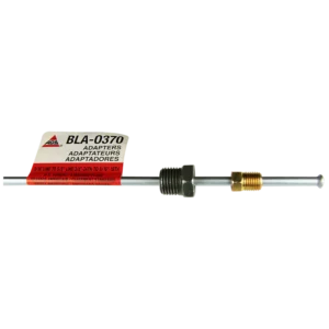 Steel Brake Line Adapter, 3/16" x 8" (3/8-24 Inverted)(9/16-18 Inverted)