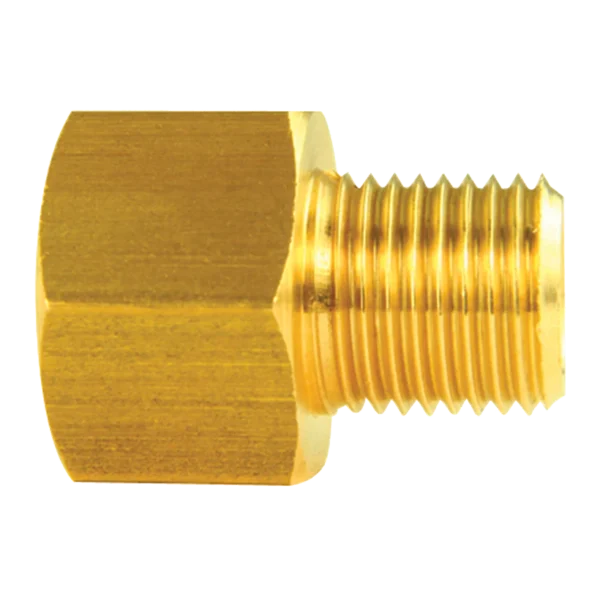 Brass Adapter, Female(5/8-18 Inverted), Male(1/2-20 Inverted)